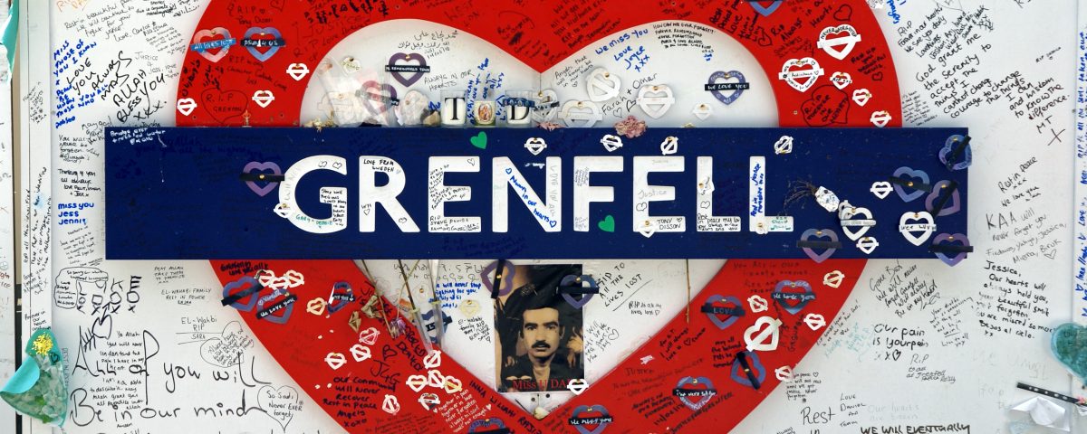 Homage to Grenfell Tower tragedy