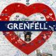 Homage to Grenfell Tower tragedy